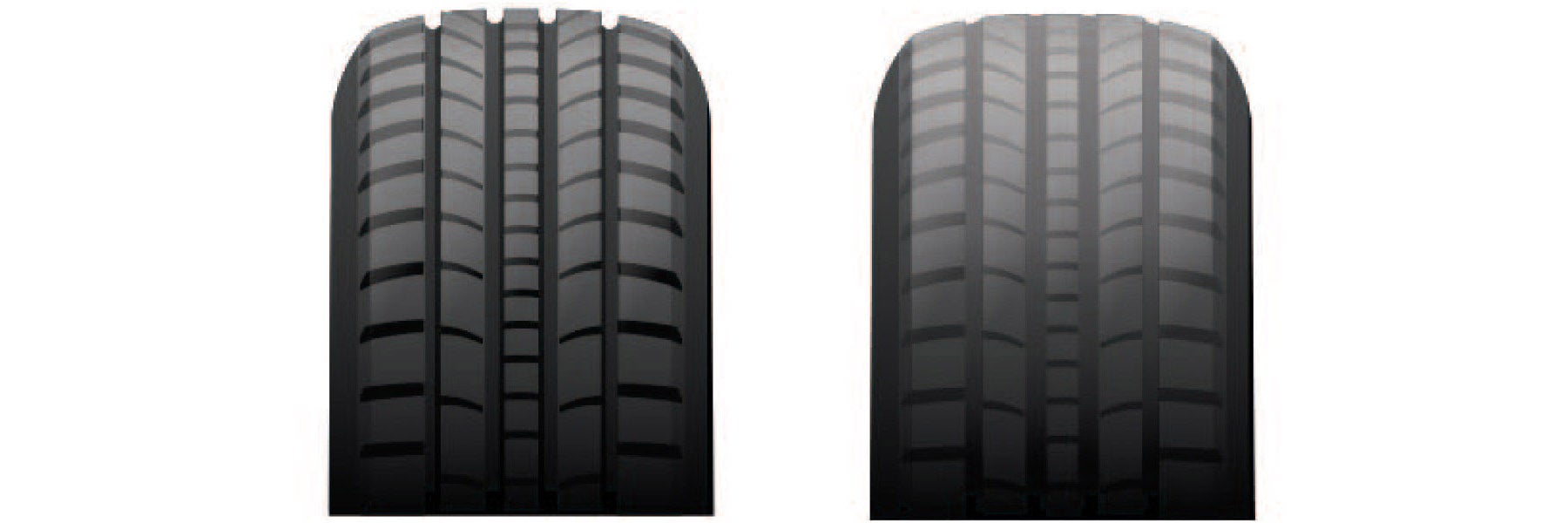 Tire tread depth comparison at Karp Kia in Rockville Centre NY